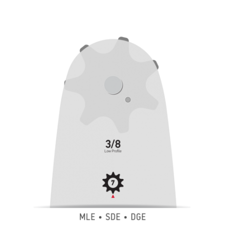 Oregon Single Rivet 8'' Guide Bar 33