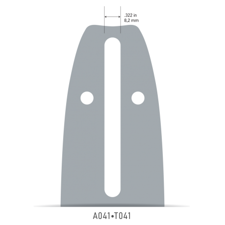 Oregon Single Rivet 10'' Guide Bar 40