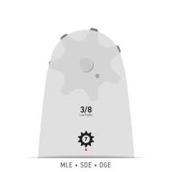 Oregon Single Rivet 12'' Λάμα 3/8" 1,3mm 44 Οδηγών 120SDEA074