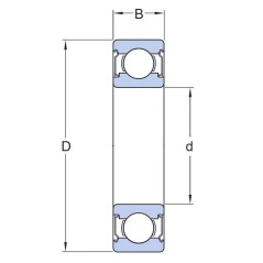 Ρουλεμάν SKF 628/6-2RS1 6x13x5
