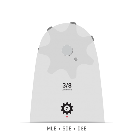 Oregon Single Rivet 12'' Λάμα 3/8" 1,1mm 44 Οδηγών 124MLEA074