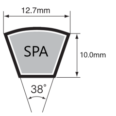 V-Belt SPA 1382 Mitsuboshi
