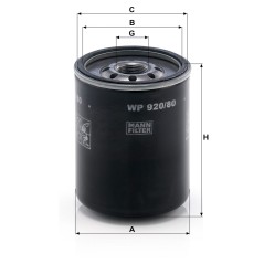 Mann Filter WP 920/80 Oil Filter