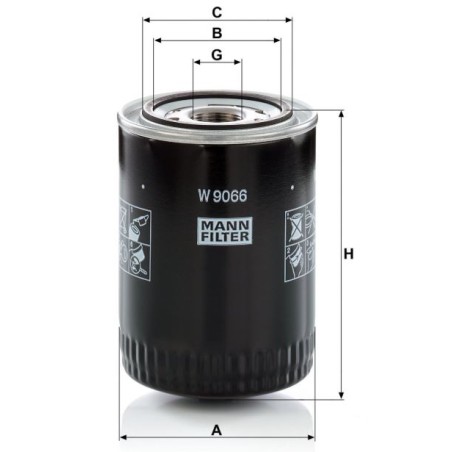 Mann Filter W9066 Φίλτρο Λαδιού