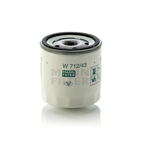 Mann Filter W712/43 Φίλτρο Λαδιού Με Βαλβίδα Φραγής Επιστροφής