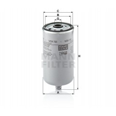 Mann Filter WDK 725 Fuel Filter