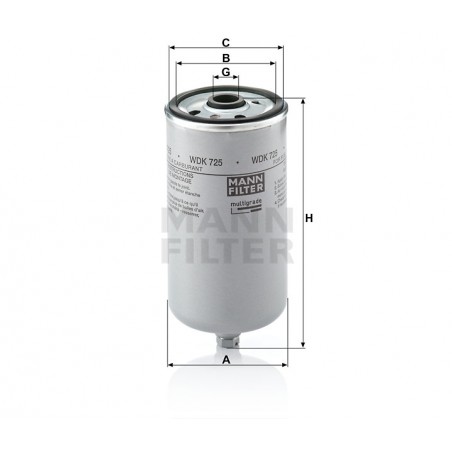 Mann Filter WDK 725 Fuel Filter