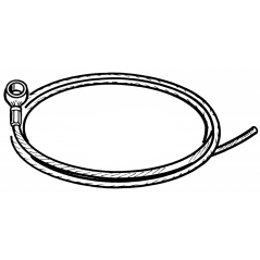 Cable With Eyelet For Brake And Differential  Ø2,5mm  Hole:8mm  Length:3m