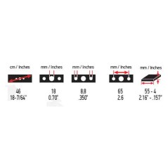 Emak 041658Β Blade Lawn Mower 2 Teeth Length 305mm