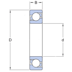 Ρουλεμάν SKF 7207-BEP 35x72x17