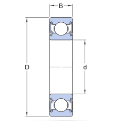 Bearing SKF 63004-2RS1 20x42x16