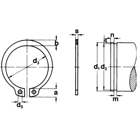 Seeger DIN 471 25x2 Goldoni 06240051