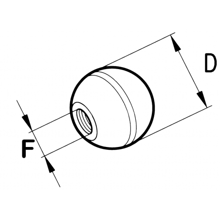 Στρογγυλό Άκρο Μοχλού M6 - 60203