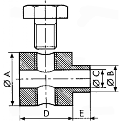 Σφιγκτήρας M5x8 Διαμέτρου Ντίζας 3.5 mm