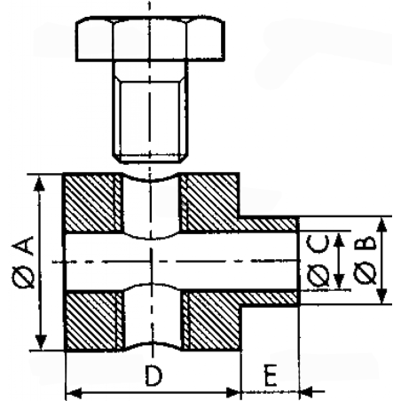 Σφιγκτήρας M5x8 Διαμέτρου Ντίζας 3.5 mm
