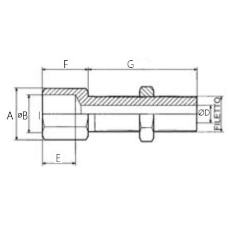 Sheath Adjuster Thread M8x27 Sheath Diameter 9.5 mm