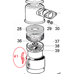 Γάντζος Για Φίλτρο Αέρος Λαδιού ED0041150480-S Lombardini  3LD450  - 3LD510  - 3LD511  - 5LD675-2  - 5LD675-3