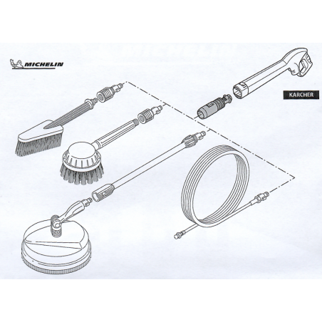 Michelin 46224 Adaptor Karcher For Michelin Accesorise