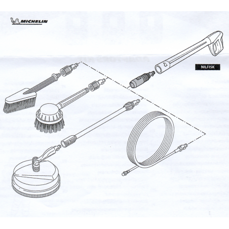 Michelin 46224 Adaptor Nilfisk For Michelin Accesorise
