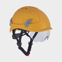 Alpinworker 0601012279999 Safety Yellow HV Helmet With Glasses