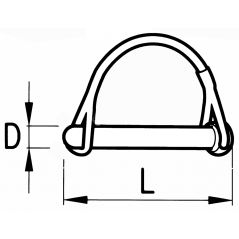 Shaft Locking Pin Ø6mm With Length 66mm
